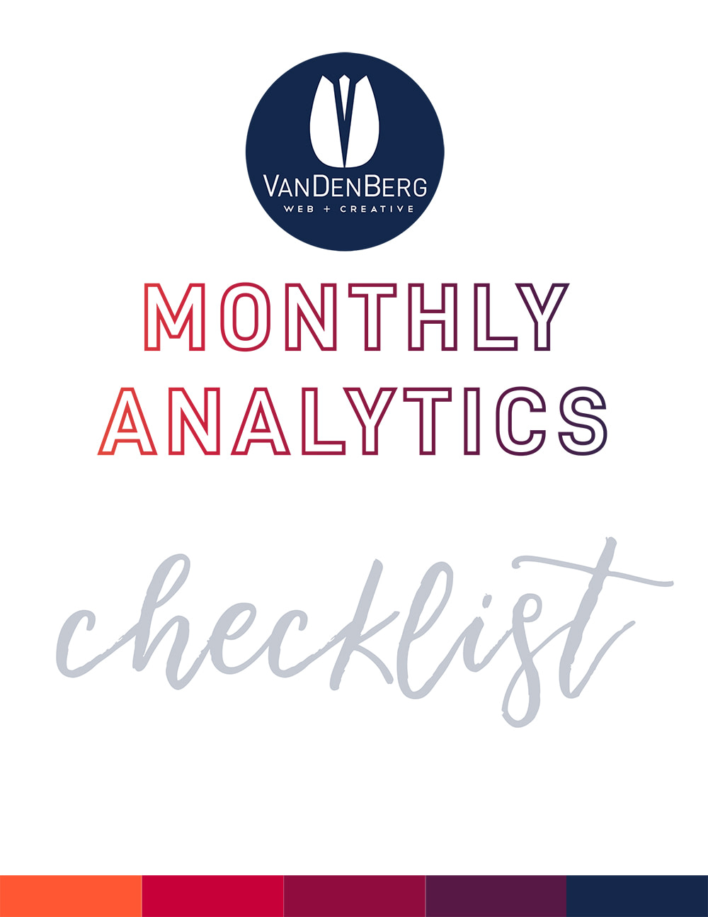 Monthly Analytics Checklist