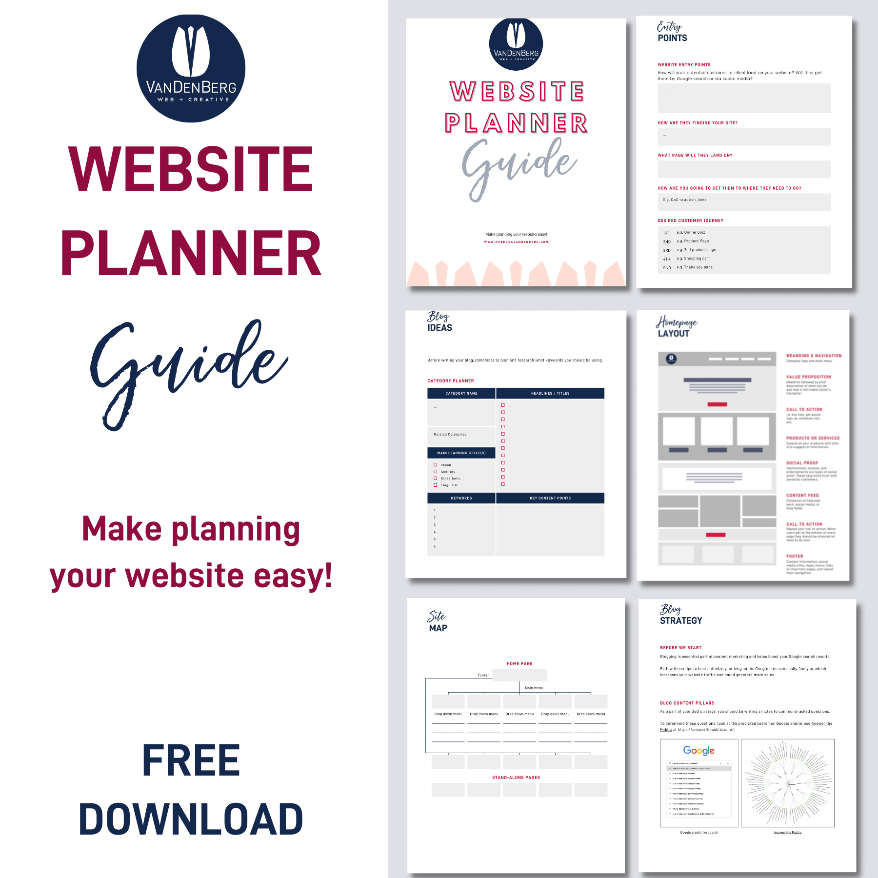 website planner guide free download