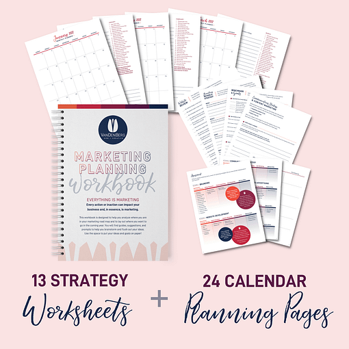 2022 Marketing Planning Workbook & Calendar
