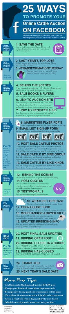 25 Ways to Promote Your Online Cattle Auction on Facebook