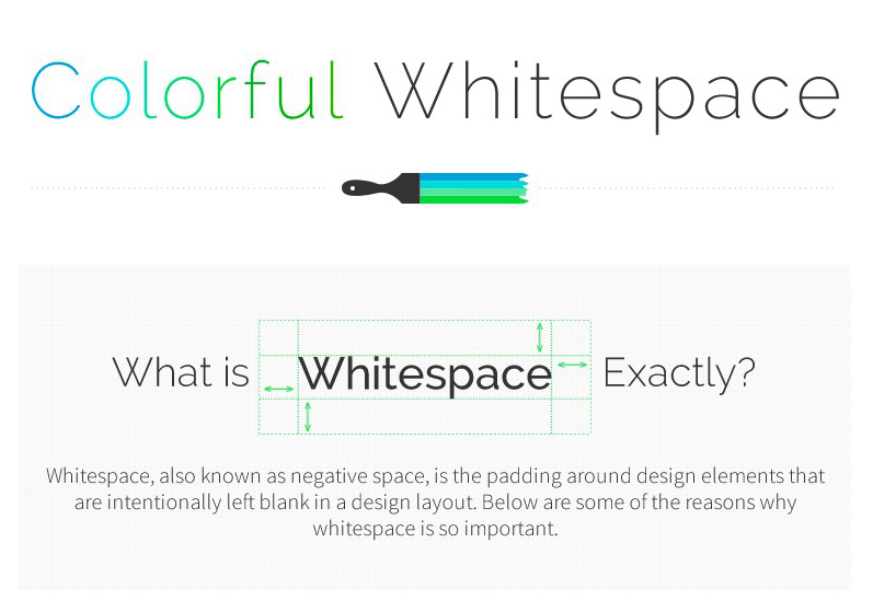 web site white space tips