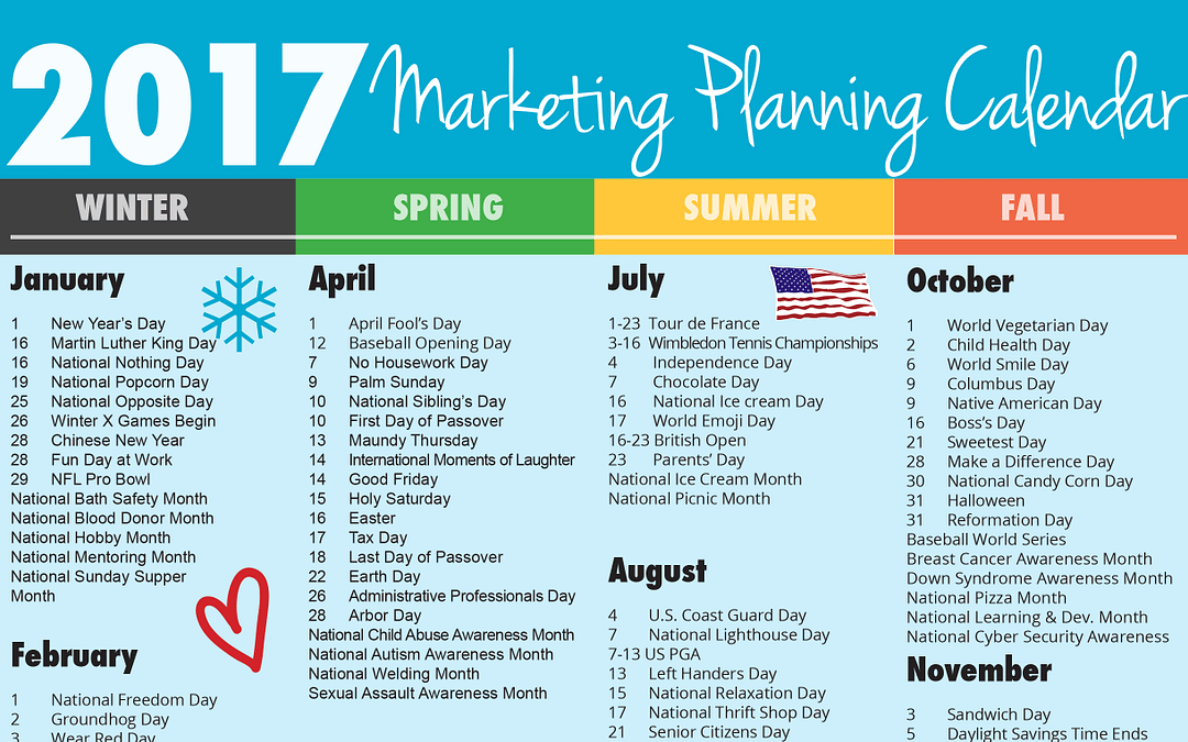 Ultimate 2017 Marketing Planning Calendar