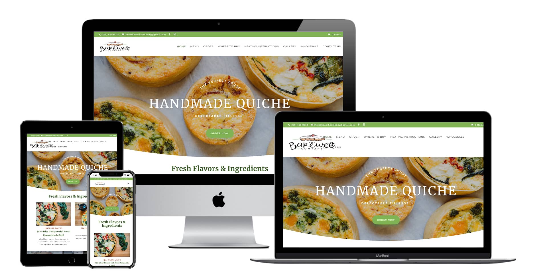The Bakewell Company Ecommerce website design