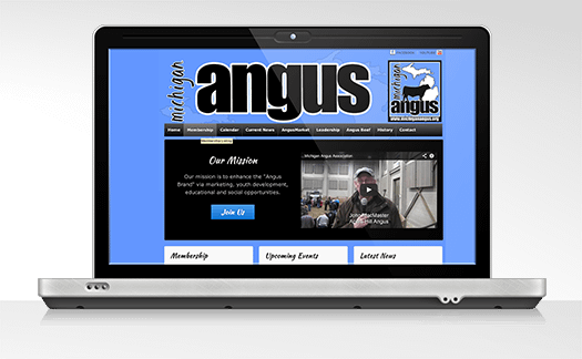 Michigan Angus Association Website Example