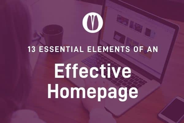 13 elements of an effective homepage