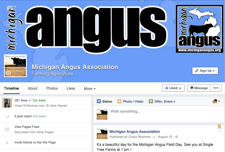 Michigan Angus Association Facebook page