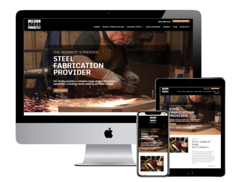 Nelson Steel Products Website